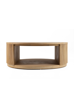   Natural Acacia Round Coffee Table | Oroa.com