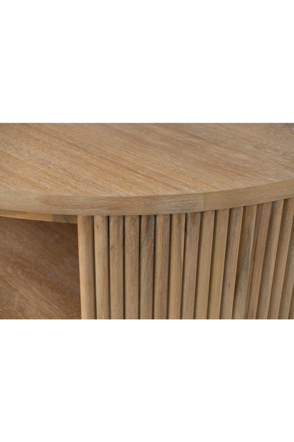   Natural Acacia Round Coffee Table | Oroa.com