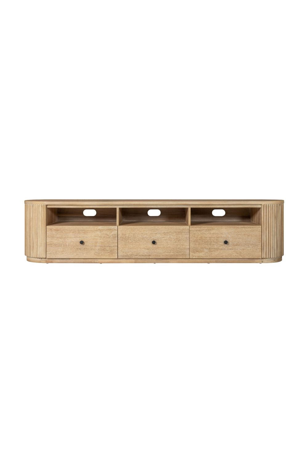   3-Drawer Natural Acacia TV Stand | Oroa.com