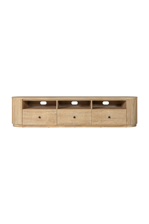   3-Drawer Natural Acacia TV Stand | Oroa.com