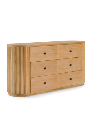   Natural Acacia 6-Drawer Dresser | Oroa.com
