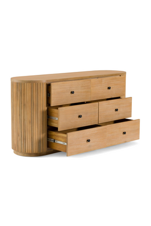   Natural Acacia 6-Drawer Dresser | Oroa.com