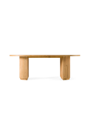   Natural Acacia Oval Dining Table | Oroa.com