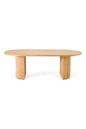   Natural Acacia Oval Dining Table | Oroa.com