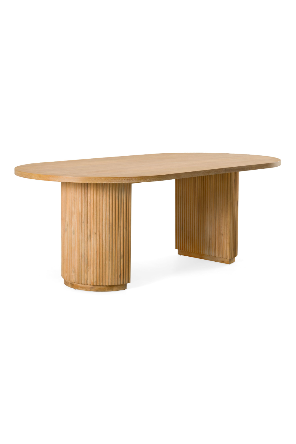   Natural Acacia Oval Dining Table | Oroa.com