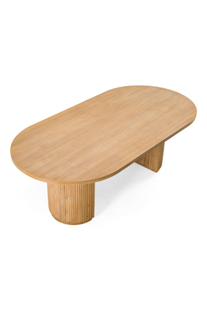   Natural Acacia Oval Dining Table | Oroa.com