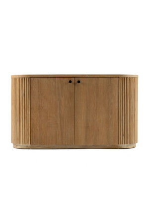   Ribbed Natural Acacia 2-Door Sideboard | Oroa.com