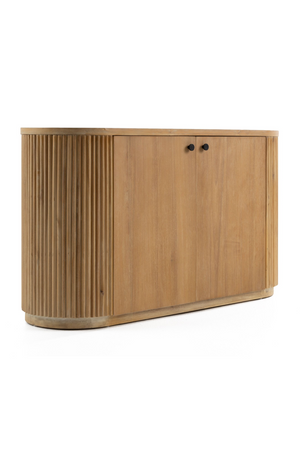   Ribbed Natural Acacia 2-Door Sideboard | Oroa.com