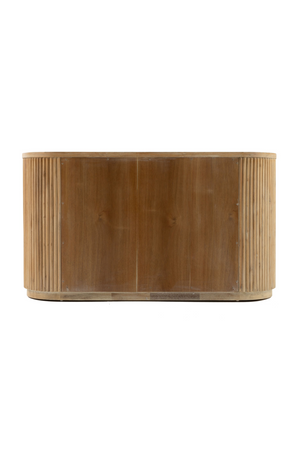   Ribbed Natural Acacia 2-Door Sideboard | Oroa.com