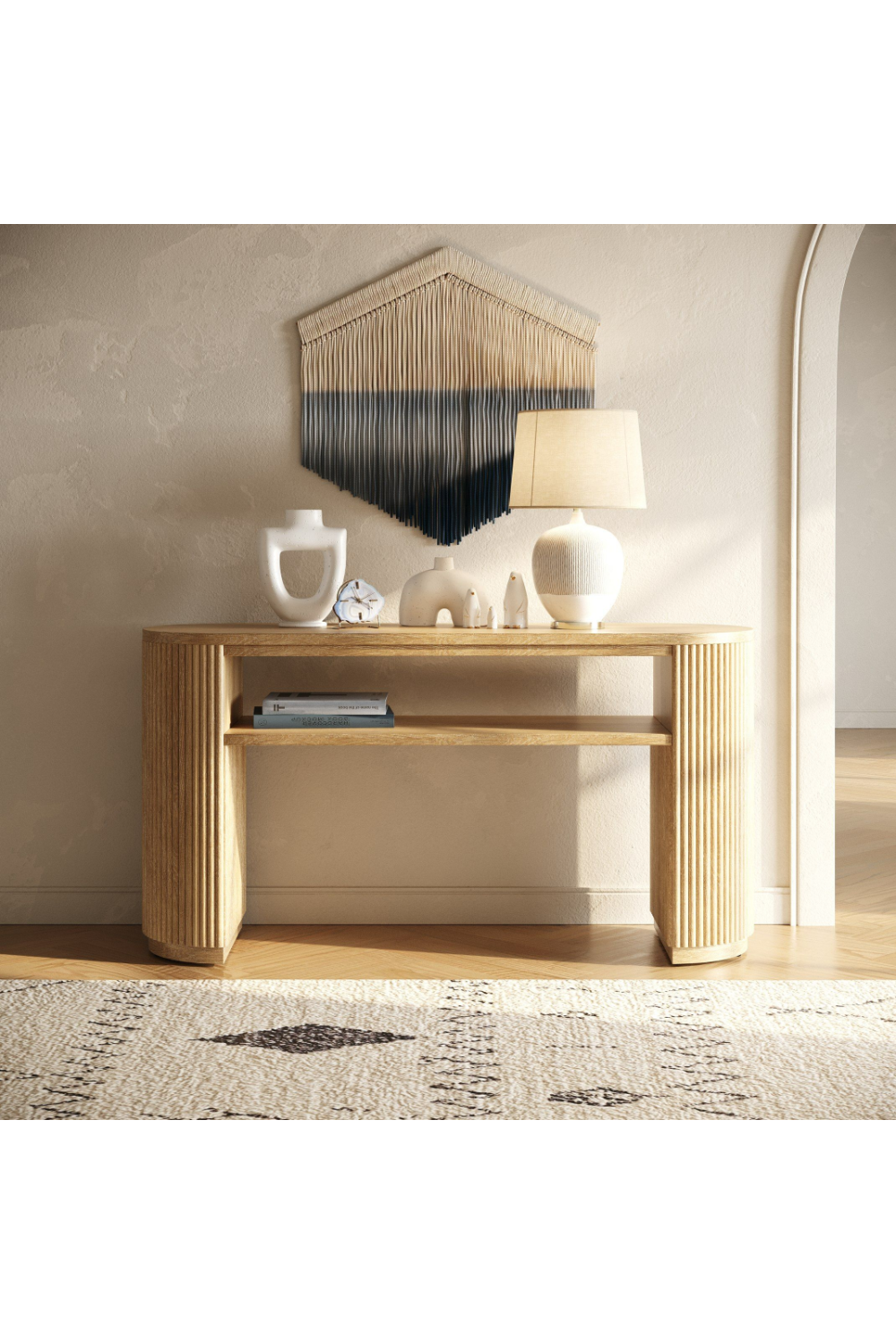   Natural Acacia Console Table | Oroa.com