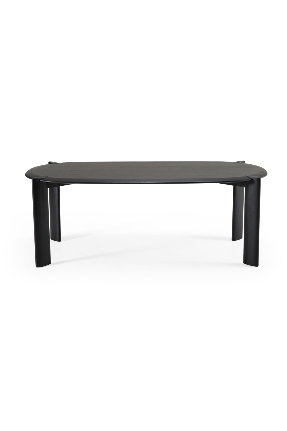  Black Wooden Oval Dining Table | Oroa.com