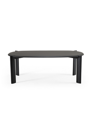   Black Wooden Oval Dining Table | Oroa.com