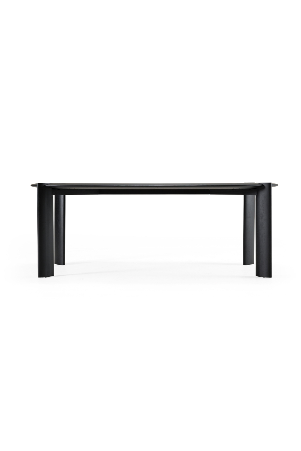   Black Wooden Oval Dining Table | Oroa.com