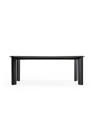   Black Wooden Oval Dining Table | Oroa.com
