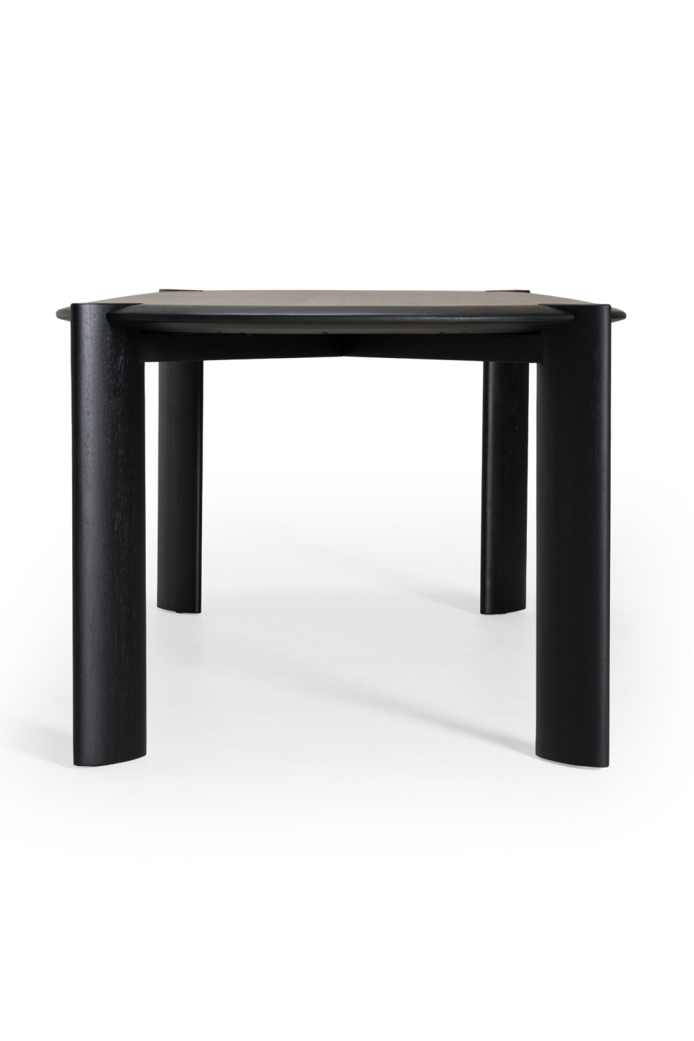  Black Wooden Oval Dining Table | Oroa.com