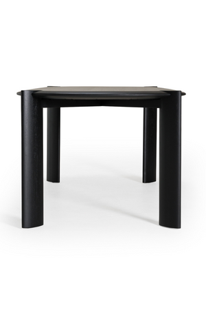   Black Wooden Oval Dining Table | Oroa.com