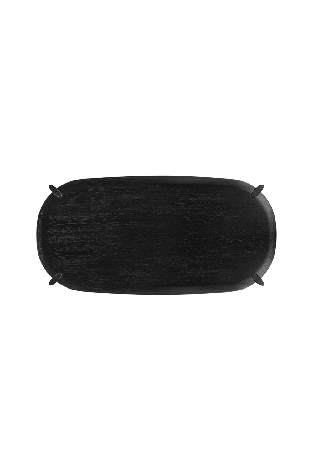   Black Wooden Oval Dining Table | Oroa.com