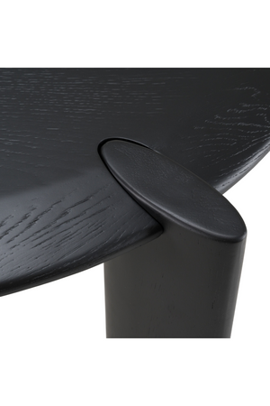   Black Wooden Oval Dining Table | Oroa.com