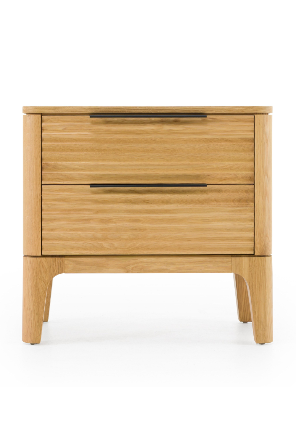   2-Drawer Solid Oak Nightstand | Oroa.com