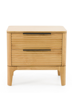   2-Drawer Solid Oak Nightstand | Oroa.com