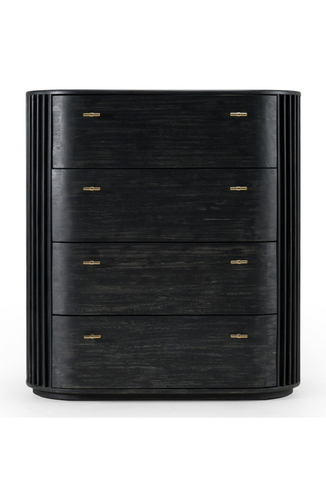   Black Acacia 4-Drawer Chest | Oroa.com