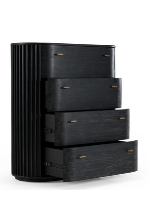  Black Acacia 4-Drawer Chest | Oroa.com