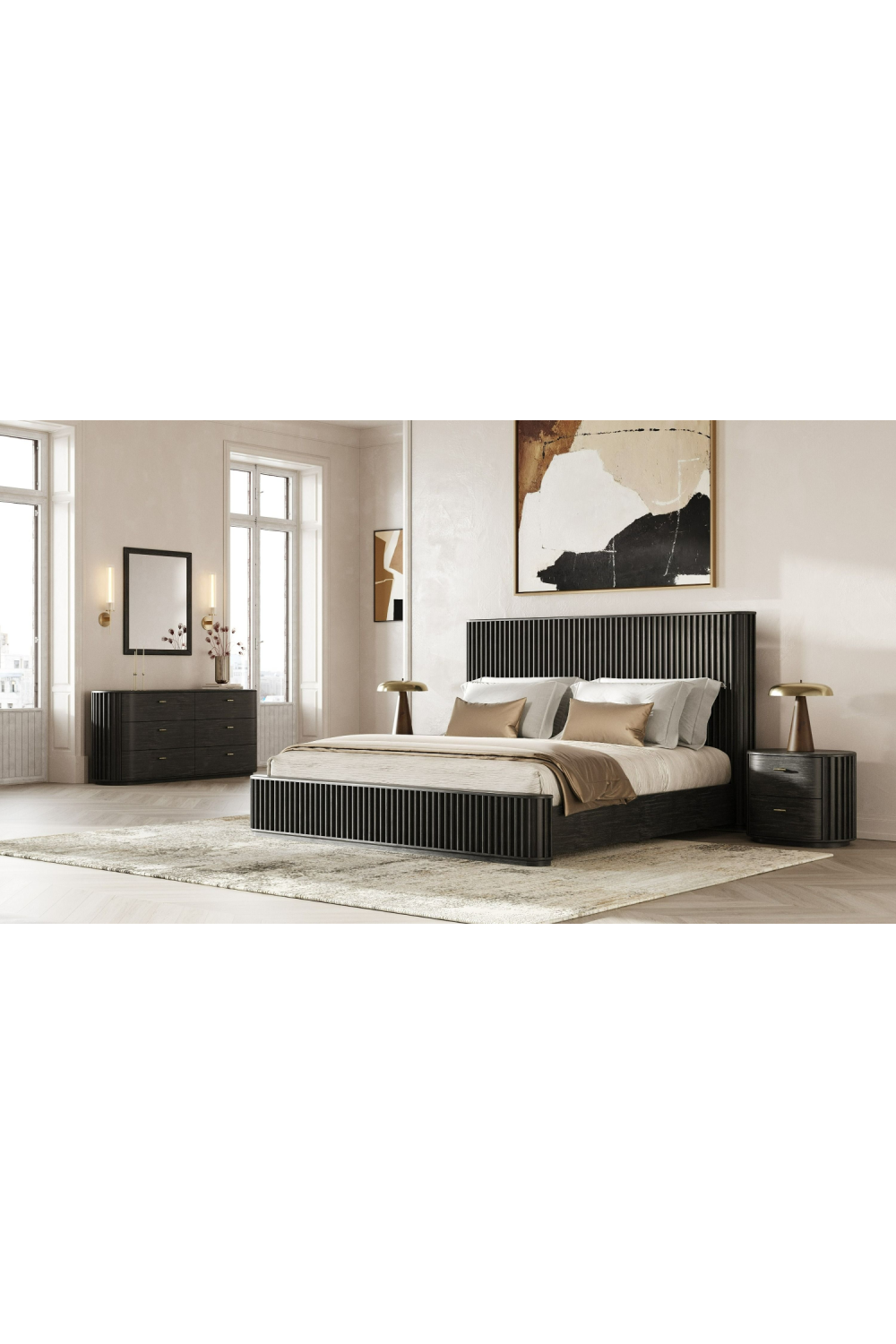   Black Acacia 4-Drawer Chest | Oroa.com