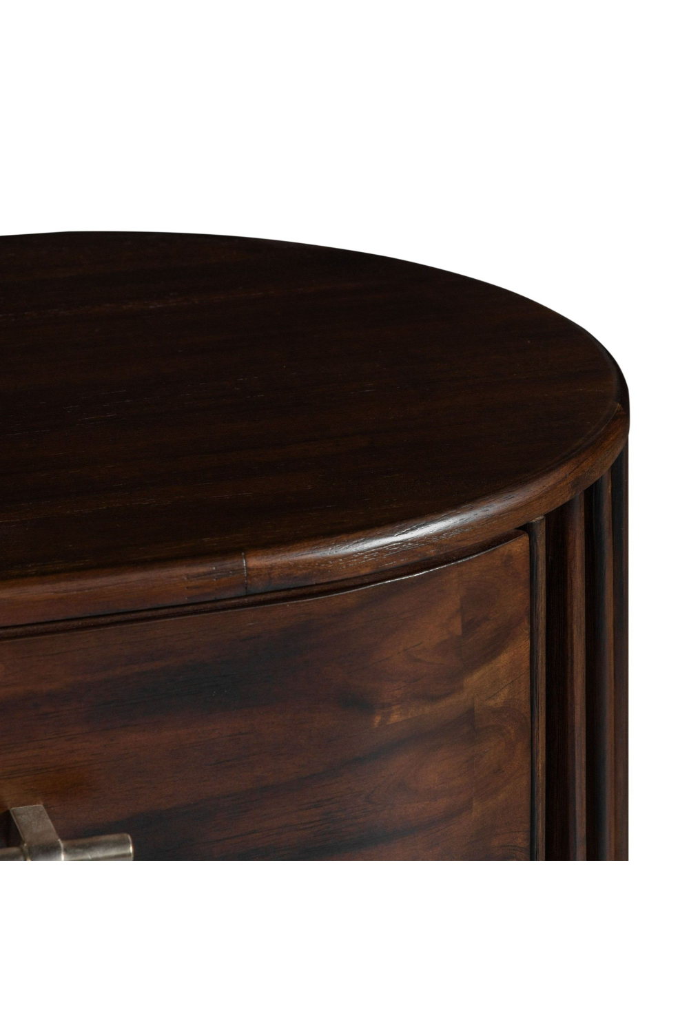   Solid Acacia 2-Drawer Nightstand | Oroa.com