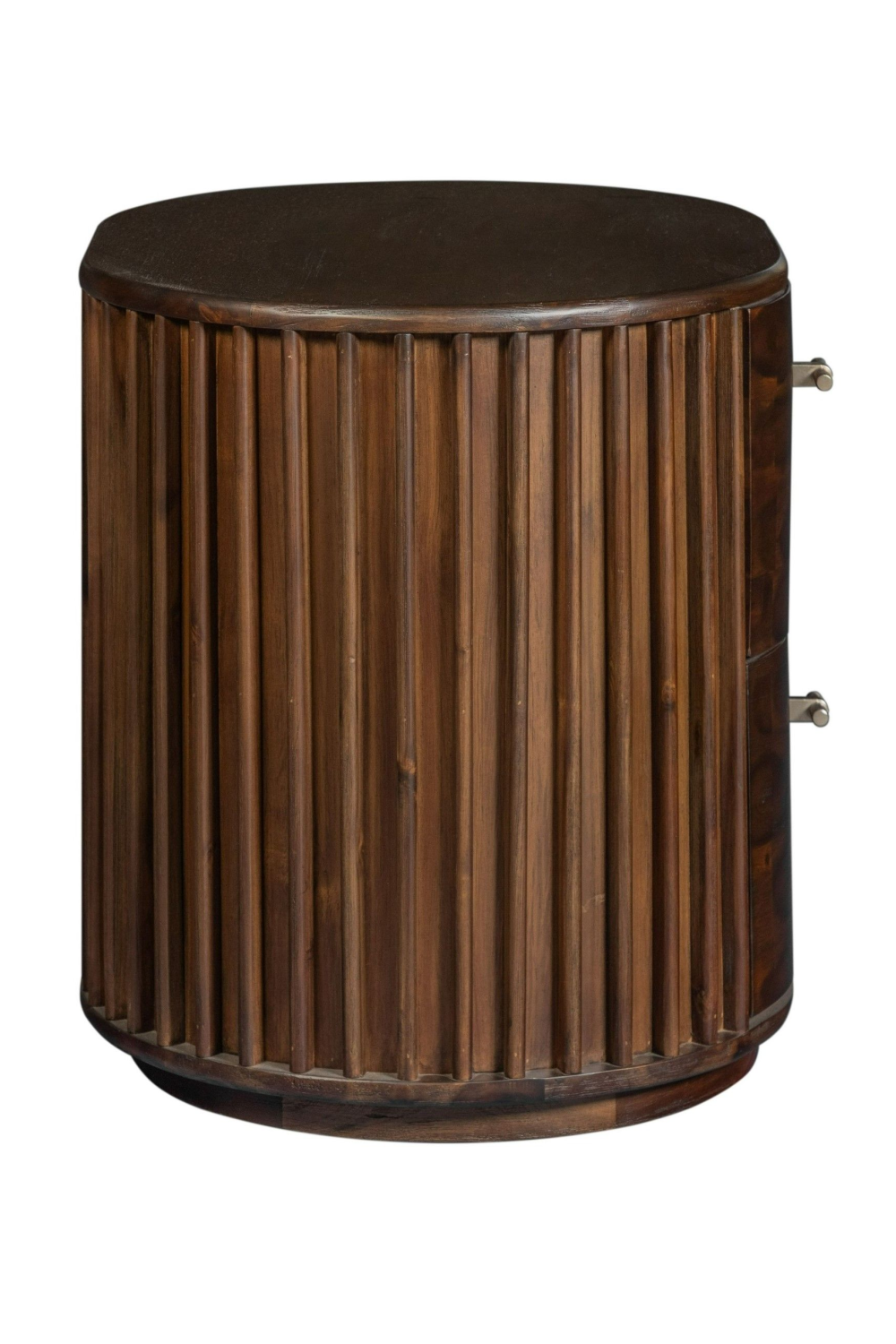   Solid Acacia 2-Drawer Nightstand | Oroa.com