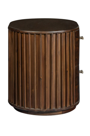   Solid Acacia 2-Drawer Nightstand | Oroa.com