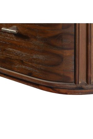   Solid Acacia 2-Drawer Nightstand | Oroa.com