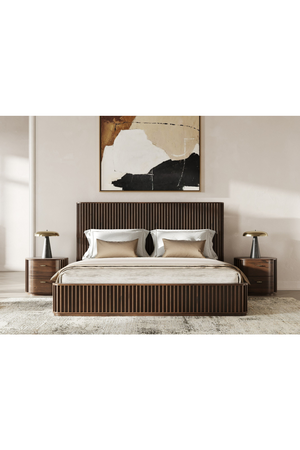   Solid Acacia 2-Drawer Nightstand | Oroa.com