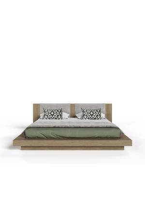   Walnut Bed with 2 Nightstands | Oroa.com