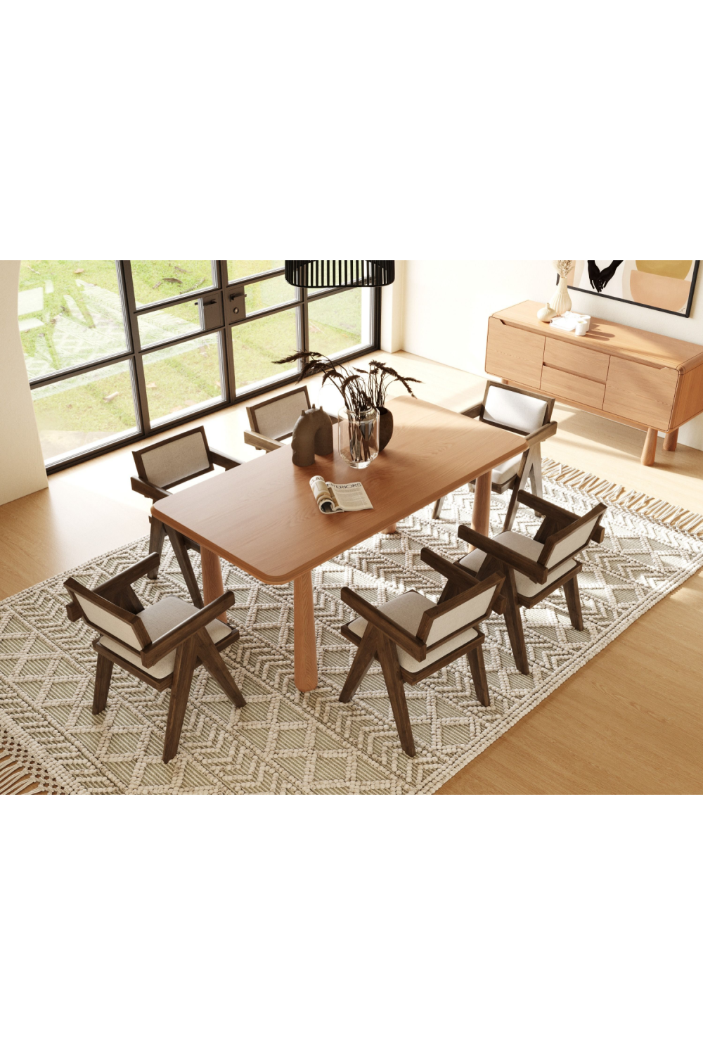   Natural Acacia Dining Table | Oroa.com
