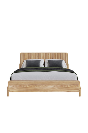   Natural Oak Slatted Bed | Oroa.com