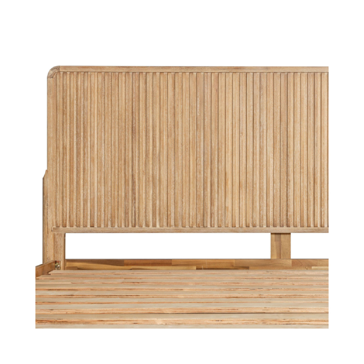   Natural Oak Slatted Bed | Oroa.com