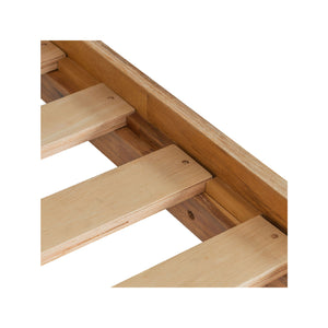   Natural Oak Slatted Bed | Oroa.com