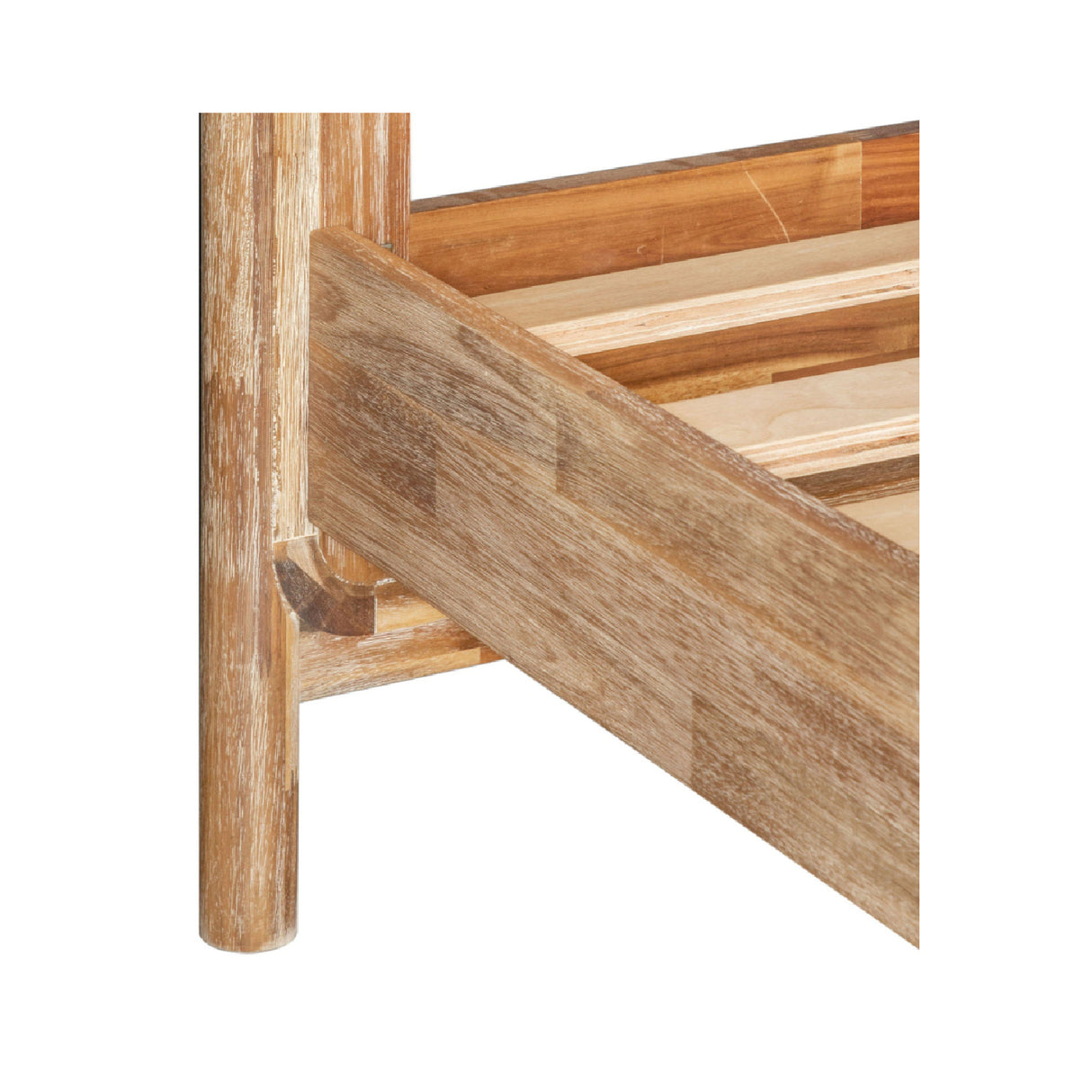   Natural Oak Slatted Bed | Oroa.com
