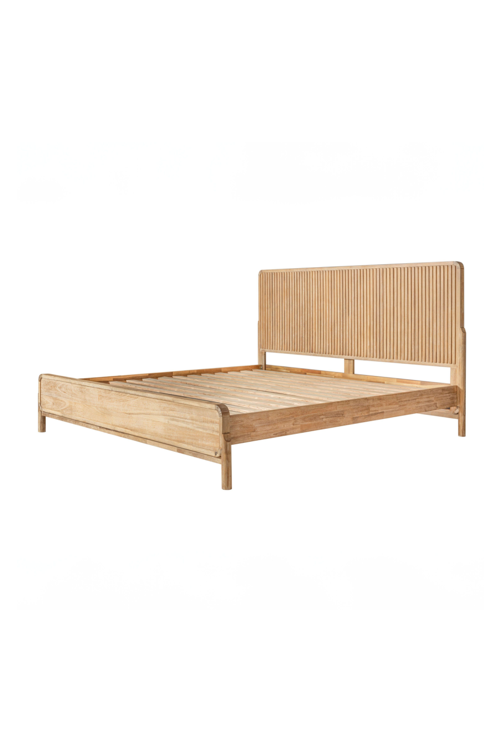   Natural Oak Slatted Bed | Oroa.com