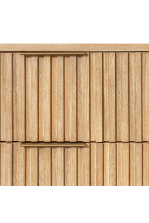   Natural Oak 2-Drawer Nightstand | Oroa.com