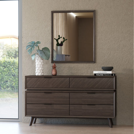   Acacia Wood 6-Drawer Dresser | Oroa.com
