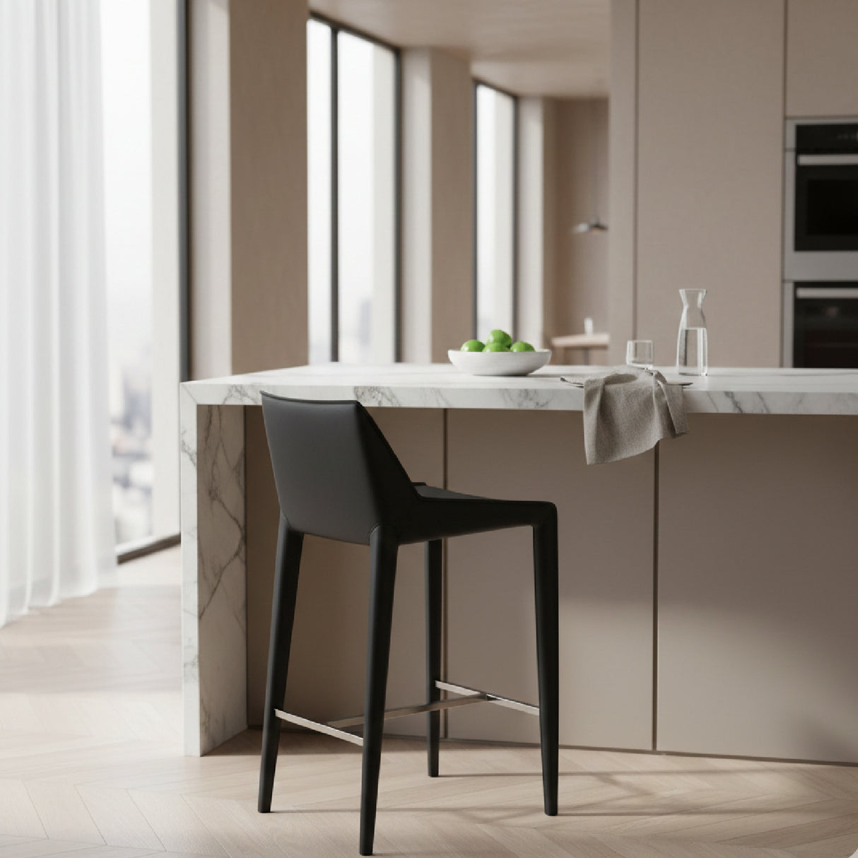   Saddle Leather Counter Stool | Oroa.com
