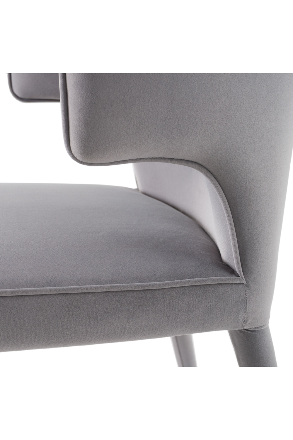   Velvet Contoured-Back Dining Chair | Oroa.com