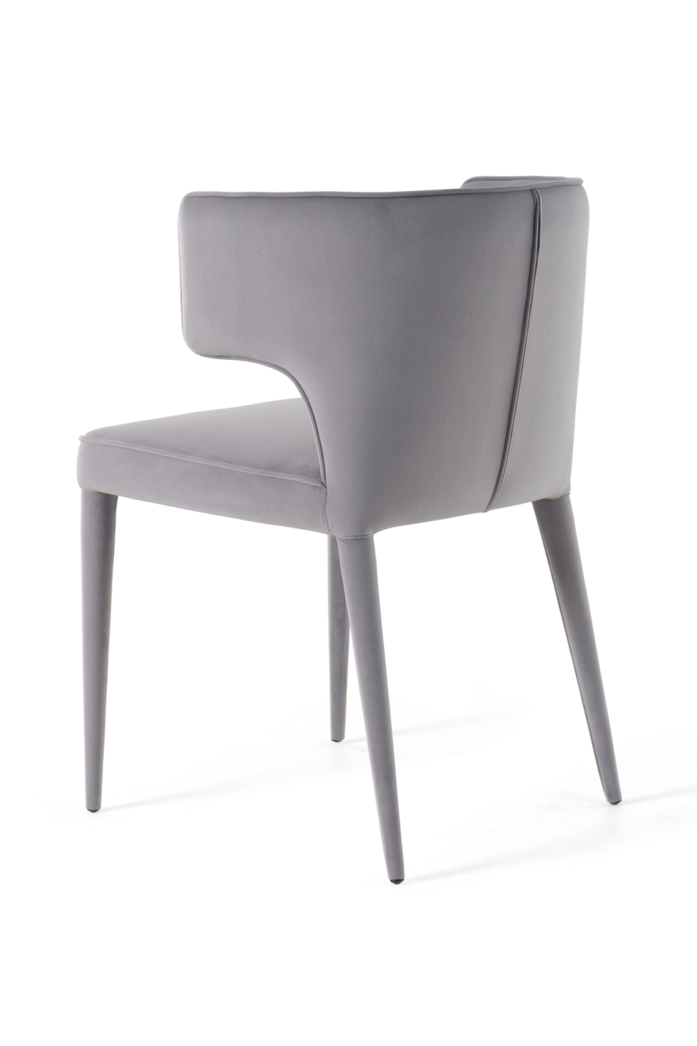   Velvet Contoured-Back Dining Chair | Oroa.com