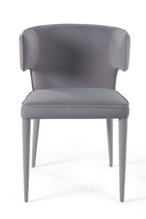   Velvet Contoured-Back Dining Chair | Oroa.com