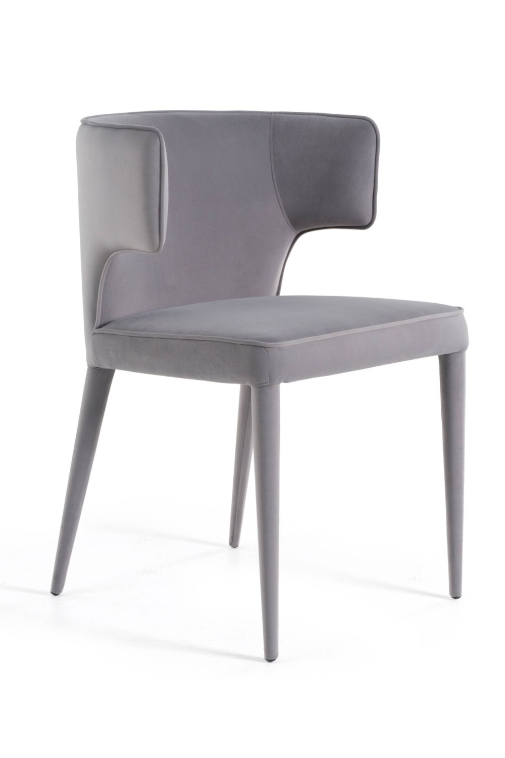   Velvet Contoured-Back Dining Chair | Oroa.com