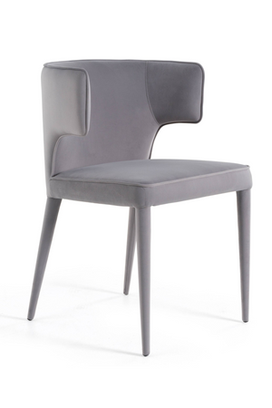   Velvet Contoured-Back Dining Chair | Oroa.com