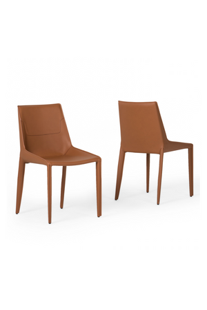   Saddle Leather Dining Chairs (2) | Oroa.com