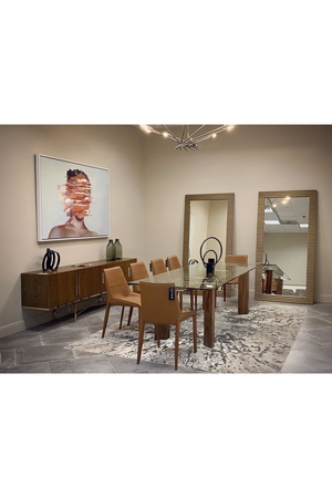   Saddle Leather Dining Chairs (2) | Oroa.com