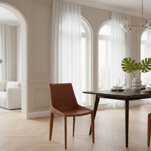   Saddle Leather Dining Chairs (2) | Oroa.com